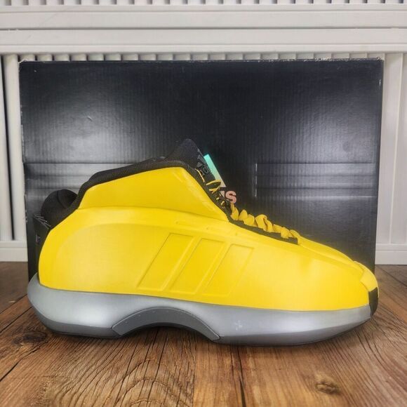 Adidas Crazy 1 Sunshine 2022 GY3808 Men Sz 8 Yellow Kobe Bryant Basketball Shoes - Picture 1 of 11
